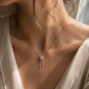 Collar Venus Rose Gold Moissanita