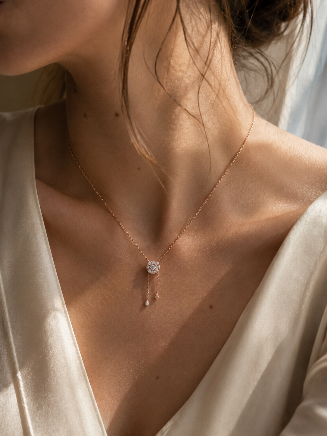 Collar Venus Rose Gold Moissanita